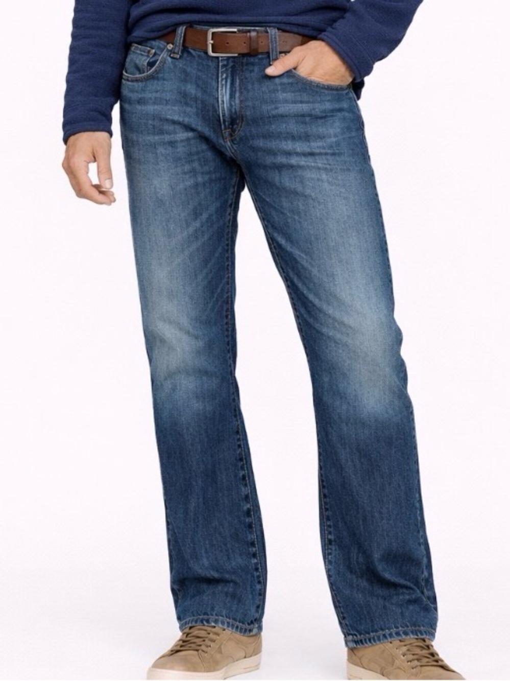 Lucky Brand men's jeans SZ 34" X 32" 221 straight leg denim heel drag pants